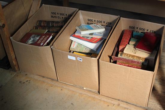 3 boxes of books